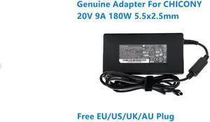 20V 9A 180W CHICONY A17-180P4B A180A051P AC Adapter For MSI GF65 THIN 10UE WS66 WS75 Gaming Laptop Power Supply Charger