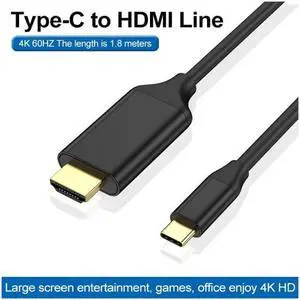 COFIER USB C to HDMI Cable for Home Office type-c to hdmi 1.8m 4K60hz 6ft compatible with MacBook