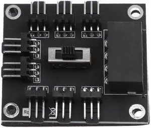 New 4Pin to 8 Way DC 12V 3Pin Cooling Fan Splitter Power Hub Speed Controller PC Computer Power Connector Socket Adapter