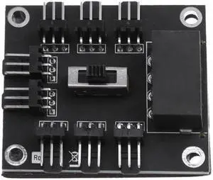 New 4Pin to 8 Way DC 12V 3Pin Cooling Fan Splitter Power Hub Speed Controller PC Computer Power Connector Socket Adapter