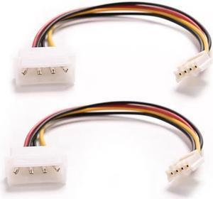 2PCS 4Pin IDE Power Supply to Floppy Drives Adapter Cable Computer PC Big 4p Small 4p Power Cord Floppy Drive Connector