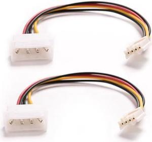 2PCS 4Pin IDE Power Supply to Floppy Drives Adapter Cable Computer PC Big 4p Small 4p Power Cord Floppy Drive Connector