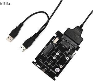 H1111Z Add On Card SSD MSATA & M.2 SSD USB Adapter MSATA NGFF M.2 Adapter USB SATA Cable USB M.2 Card Adpater for PC Desktop