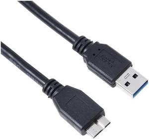 USB 3.0 Cable Lead Sync for WD My Passport Air Elements Mac 500GB 750GB 7550GB 1000GB SE 1TB 1.5TB 2TB 3TB 4TB 6TB 8TB WDBY8L0020BBK-01 4064-705107-000 A to Micro-B Cable