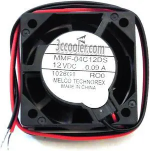 Melco 4015 40*15mm MMF-04C12DS RO0 ROO 12V 0.14A 2 Wires Case fan 4CM inverter ABB fanuc server cooler