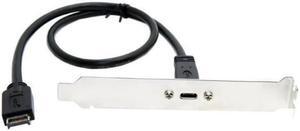 ModMyMods USB 3.1 Type-E Motherboard Front Panel Header Connector to USB-C Back Panel Extension Cable - 40cm (MOD-0293)