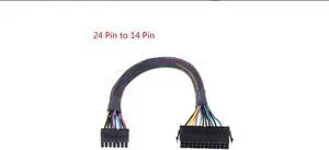 24 Pin to 14 Pin PSU main power supply ATX adapter cable for IBM Q77 B75