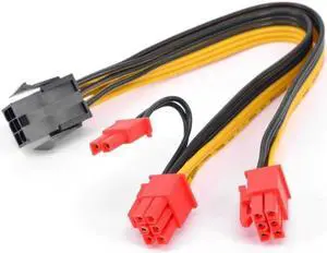 PCI express GPU 6pin to 6+2Pin 6 Pin Power supply Cable PCI express Graphics card 8Pin 6P Male to 6Pin Female Extension for BTC