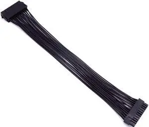 24 Pin Motherboard Power Supply Cable (12Inch 18AWG) ATX Power Supply Extension Wire 24 Pin Male to 24 Pin Female