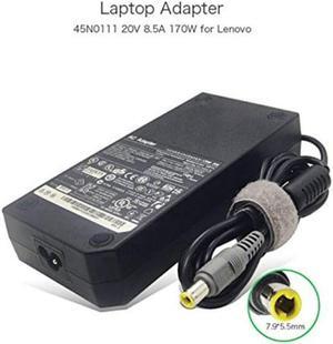 Laptop Adapter 20V 8.5A 170W 7.9 X 5.5mm 0A36227 0A36228 0A36229 0A36231 0A36232 0A36233 0A36235 0A36236 45N0111 45N0112 45N0113 45N0115 Compatible with Lenovo ThinkPad W520 W530 AC Charger
