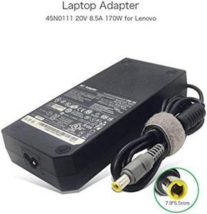 Laptop Adapter 20V 8.5A 170W 7.9 X 5.5mm 0A36227 0A36228 0A36229 0A36231 0A36232 0A36233 0A36235 0A36236 45N0111 45N0112 45N0113 45N0115 Compatible with Lenovo ThinkPad W520 W530 AC Charger