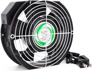AC MDOVPD Cooling Fan, AC Axial Fan 17251, 120V AC 172mm x 150mm x 51mm 110-120V for Cooling Ventilation Exhaust Projects, Lifespan of 67000 Hours with UL Certification