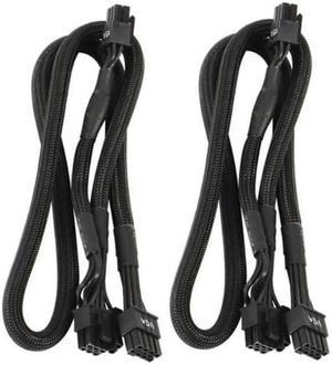 2Pack 8 PIN TO Dual 8 Pin 6 PIN PCIE VGA Power Supply Cable for EVGA Supernova G2 G3 G5 P2 T2 GS G+ 650 750 850 1000