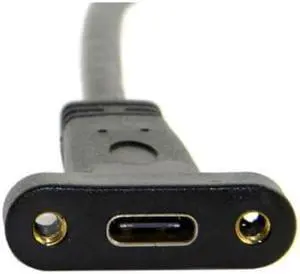 Shenzhong USB 3.1 Front Panel Header to USB-C Type-C Female Extension Cable 40cm with Panel Mount Screw