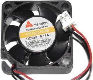 Y.S.TECH 3010 30*10mm FD123010HB 12V 0.11A 2 Wires 2 Pins mini fan 3cm case cooler for Router Switch
