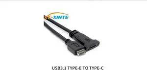 XT-XINTE Motherboard Expansion Cable USB 3.1 Front Panel Header Type E Male to Usb-C Type C Female Computer Connector 50cm