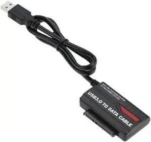 USB 3.0 to SATA Adapter Hard Drive Converter Cable for 2.5" 3.5" SSD HDD with Power Supply Cable 12V 2A for PC Laptop desktop
