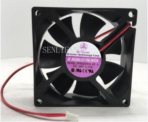 SP802524HL-03, C1 DC 24V 0.25A 2-wire 2-Pin connector 100mm 80x80x25mm Server Square Cooling fan