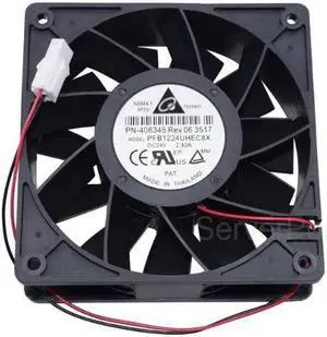 Well Tested Cooler PFB1224UHEC8X 12038 24V 2.40A 2 Wires Large Air Volume Inverter Cooling Fan