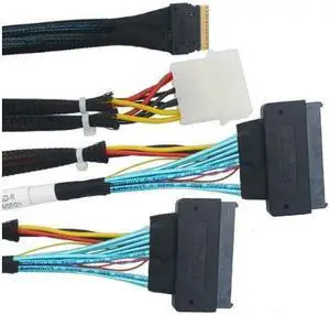 Linkreal PCIe 4.0 SlimSAS 8i (SFF-8654) to Two U.2 SFF-8639 Cable