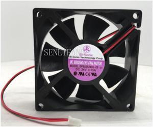 SP802524HL-03, C1 DC 24V 0.25A 2-wire 2-Pin connector 100mm 80x80x25mm Server Square Cooling fan