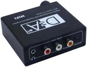 Digital Optical to Analog Audio with Volume Control Coaxial to Optical 3.5mm Digital to Analog Audio Converter