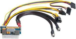 450W 24Pin 12V DC Input Peak 450W Output Realan Mini ITX Pico PSU DC ATX PC Switch DC-DC ATX Power Supply Fit for Computer Computer Cable Adapters (Color : Black)