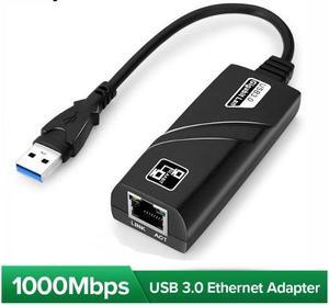 Wired USB 3.0 To Gigabit Ethernet RJ45 LAN (10/100/1000) Mbps Network Adapter Ethernet Network Card For PC