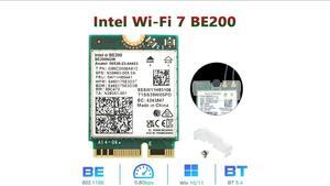New Wi-Fi 7 Intel BE200 Bluetooth 5.4 Wifi Card BE200NGW 2.4/ 5/ 6 GHz 5.8 Gbps For Windows 11 PC Laptop