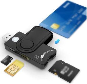 USB 3.0 2.0 Smart Card Reader micro SD/TF memory ID Bank EMV electronic DNIE dni citizen sim cloner connector adapter