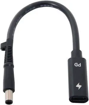 SMUGDESK Type C USB-C Female Input to DC 7.4x5.0mm Power PD Charge Cable fit for HP Laptop 18-20V