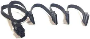 TGC-08HD-B1 for  TR2 RX1200W RX1000W RX850W RX750W Module Power Supply 8pin To 4 SATA Hard Drive Power Supply Cable