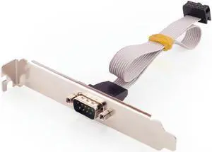 10P to DB9 Serial Port Bracket MainBoard 10P to 9P RS232 DB9 Male Extension Line computer MotherBoard COM Extended line
