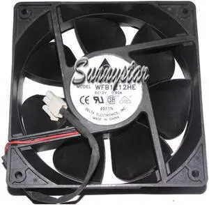 Delta 120*38mm WFB1212HE 12V 0.60A 2-Wires 2 Pins case power fan