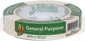 Duck Brand 394693 General Purpose Masking Tape 094Inch by 60Yard Single Roll Beige