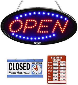 LED Open Sign for Business 23 x 14 inch Bigger Size LED Shop Light Neon Sign Dual Modes for Flashing amp Stead Light for Business Storefront Walls Office Window Shop Light Bar