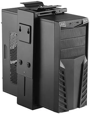 Adjustable Under Desk Computer Mount and Wall Mount | CPU Holder That Fits Most PC or Computer Cases
