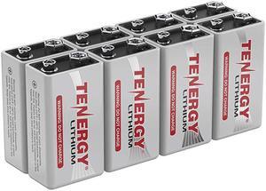 9V Lithium Batteries 1200mah NonRechargeable Batteries10 Years Shelf Life Lithium 9 Volt Batteries 8 Pack