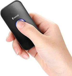 Mini CCD Bluetooth Barcode Scanner 3in1 Bluetooth USB Wired 24 Wireless Bar Code Reader Portable Image Scanner 1D Screen Scanning compatible with iPad iPhone Android Phones Tablets PC