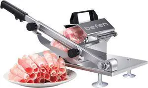 Frozen Meat Slicer, befen Upgraded Stainless Steel Meat Cutter Beef Mutton Roll for Hot Pot KBBQ Food Slicer Slicing Machine for Home Cooking of Hot Pot Shabu Shabu BBQ