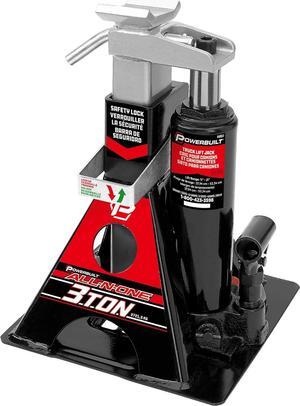 3 Ton, Bottle Jack and Jack Stands in One, 6000 Pound All-in-One Car Lift, Heavy Duty Vehicle Unijack, 640912