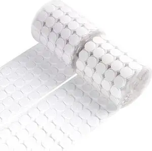 700 Pairs 0.79" Self Adhesive Dots White Hook and Loop Dots Sticky Back | 1400 Round 20mm Pieces, White Nylon, Strong Sticky Backing, for School Office Home Crafts and Classroom Use 700 Pairs 0.79" Self Adhesive Dots White Hook and Loop Dots Sticky Back | 1400 Round 20mm Pieces, White Nylon, Strong Sticky Backing, for School Office Home Crafts and Classroom Use