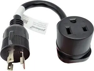 Parkworld 885392 Welding Adapter Cord L6-30 Plug 3-Prong 30A Locking Male to 6-50 Receptacle 50 AMP Female Parkworld 885392 Welding Adapter Cord L6-30 Plug 3-Prong 30A Locking Male to 6-50 Receptacle 50 AMP Female