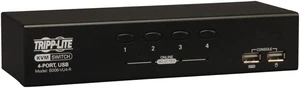 Tripp Lite 4-Port Desktop KVM Switch, USB-B, VGA HD15 Input, USB Keyboard & Mouse Inputs, 3-Year Warranty (B006-VU4-R) Tripp Lite 4-Port Desktop KVM Switch, USB-B, VGA HD15 Input, USB Keyboard & Mouse Inputs, 3-Year Warranty (B006-VU4-R)