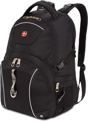 3258 Laptop Backpack Black 18.5-Inch