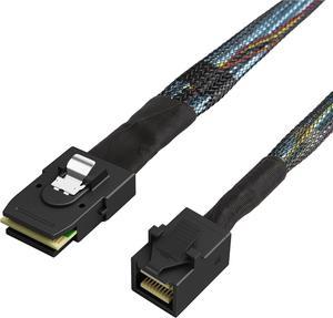 CableCreation Internal Mini SAS HD Cable, 1.6FT Mini SAS SFF-8643 to Mini SAS 36Pin SFF-8087 Cable, Mini SAS 36Pin to SFF-8643 Cable, 0.5M