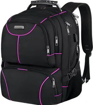 VECKUSON Laptop Backpack, 15.6 Inches, Purple, Unisex