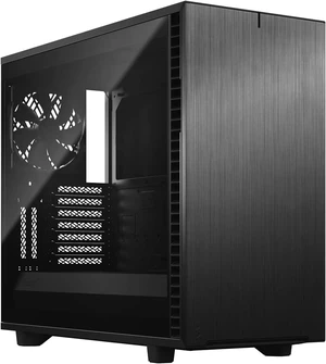 Define 7 Mid Tower Computer Case Black Brushed Aluminum/Steel, E-ATX, Silent Modular, Dark Tempered Glass Window Define 7 Mid Tower Computer Case Black Brushed Aluminum/Steel, E-ATX, Silent Modular, Dark Tempered Glass Window