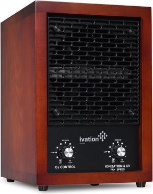 Ivation 5-in-1 HEPA Air Purifier & Ozone Generator, Ionizer & Deodorizer for Up to 3,700 Sq/Ft  Included HEPA, Carbon and Photocatalytic Filters, with UV Light and Negative Ion Generator