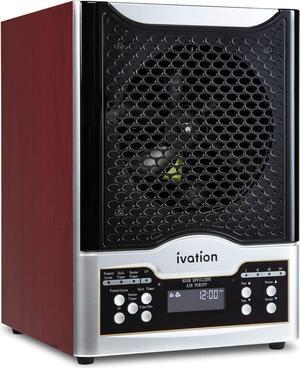 Ivation 5-in-1 HEPA Air Purifier & Ozone Generator W/Digital Display Timer and Remote, Ionizer & Deodorizer 3,700 Sq/Ft  HEPA, Carbon and Photocatalytic Filters, UV Light and Negative Ion Generator